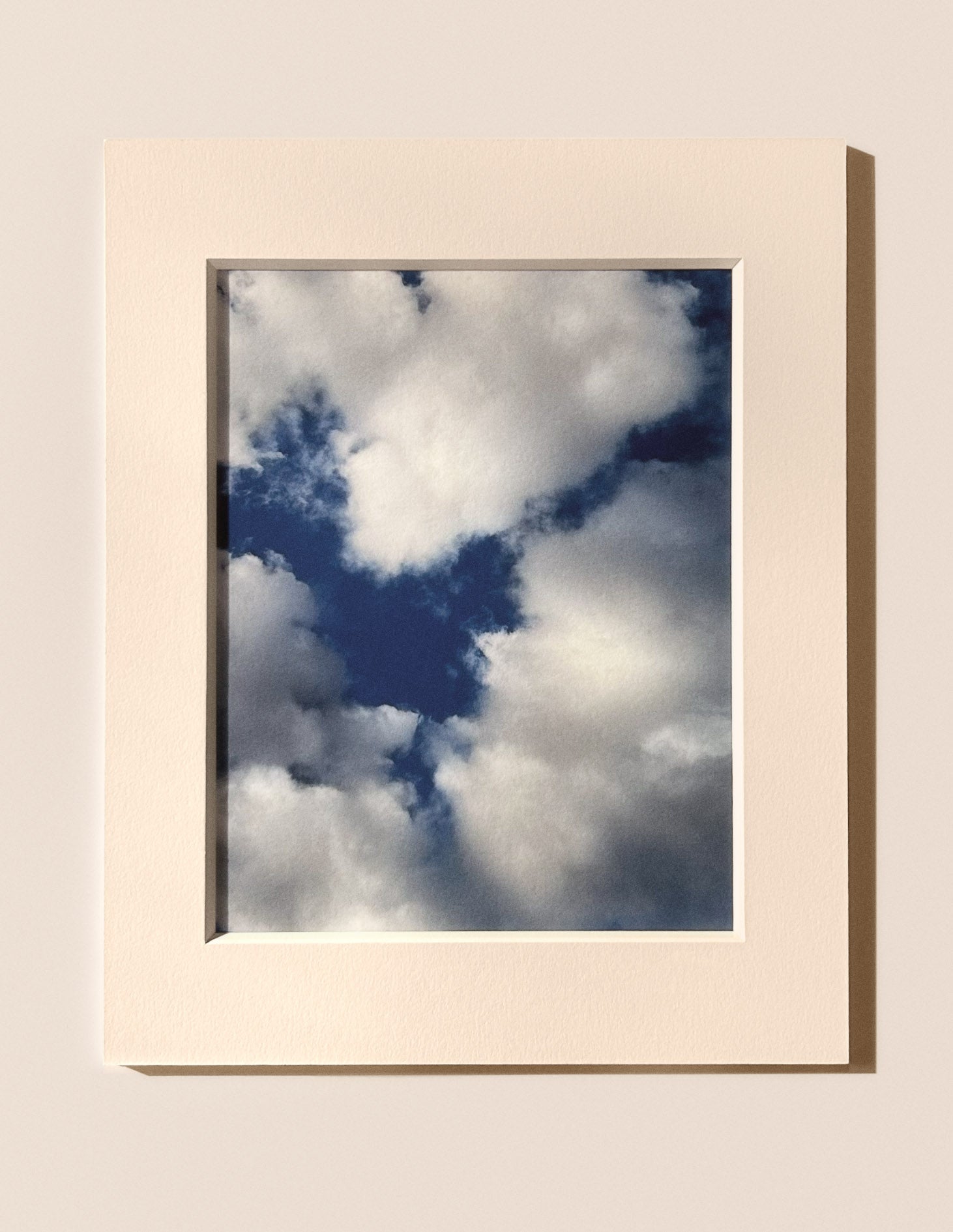 6:44:57 PM - Cloud Art Print - Puleun Blue