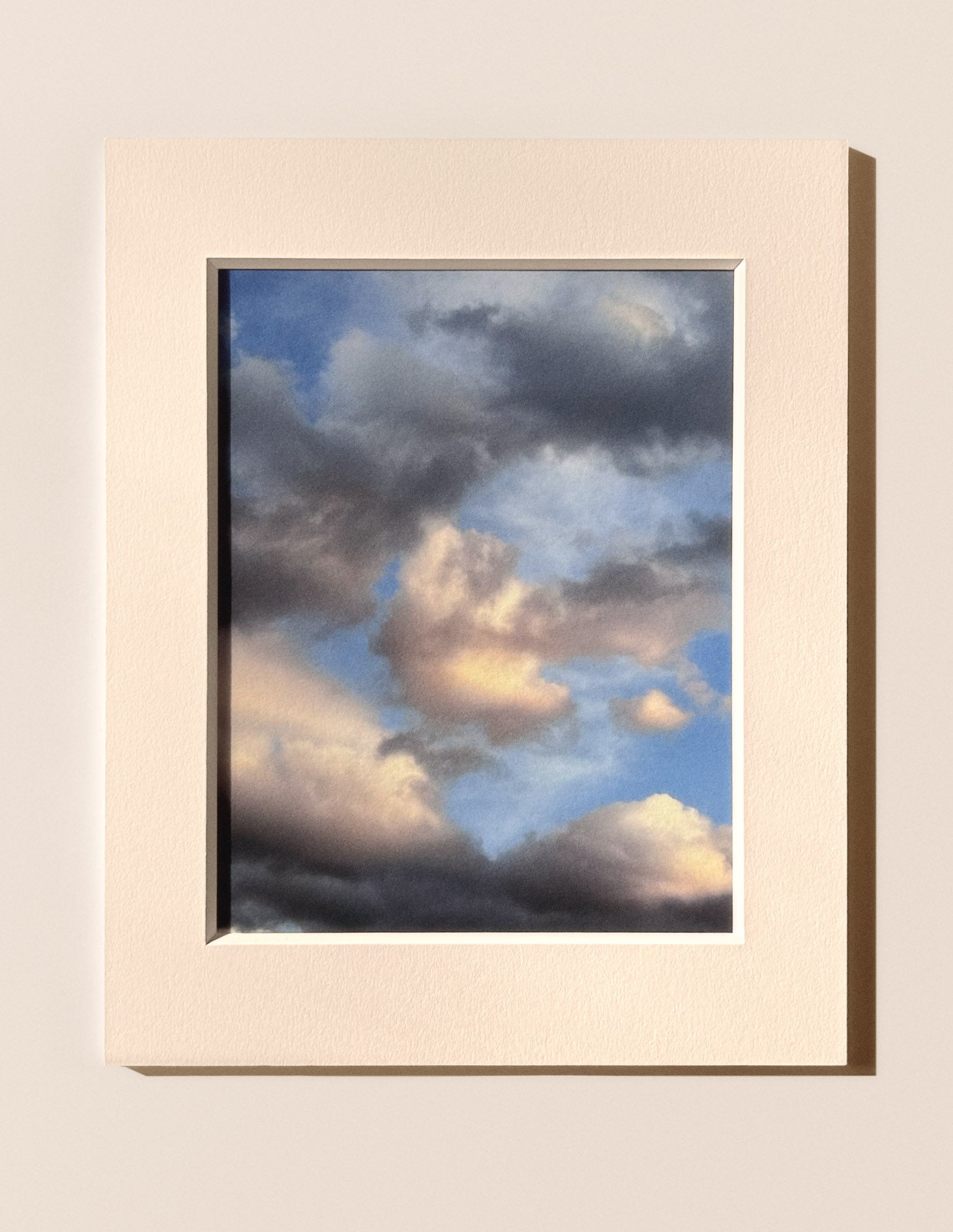 7:33:21 PM - Cloud Art Print - Puleun Blue