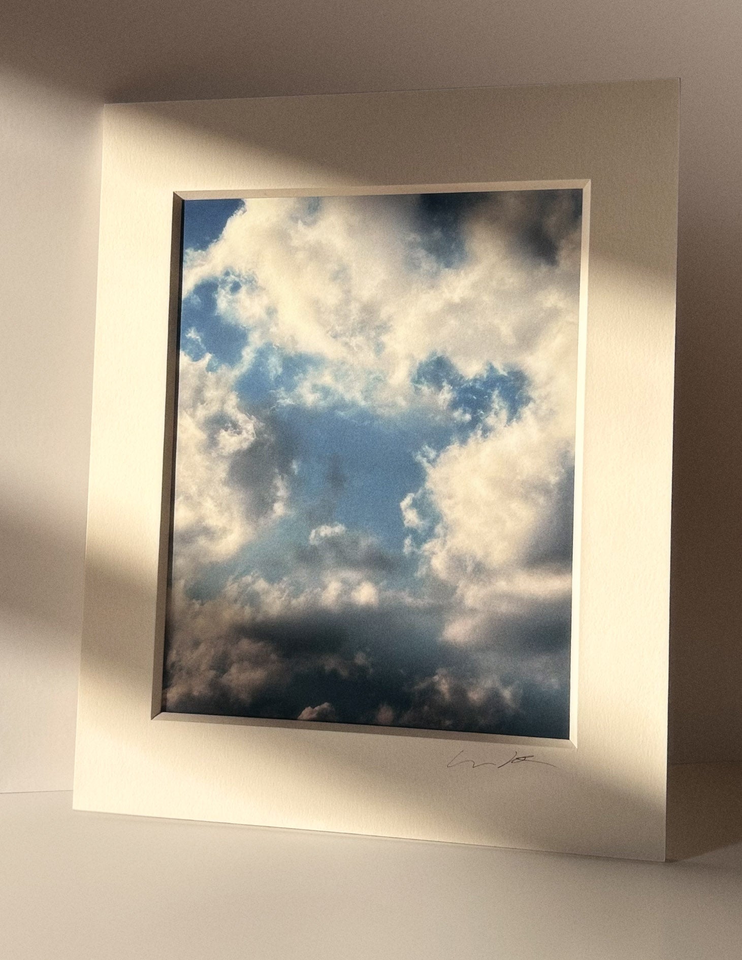 6:53:44 PM Limited Edition Cloud Art - Cloud Art Print - Puleun Blue