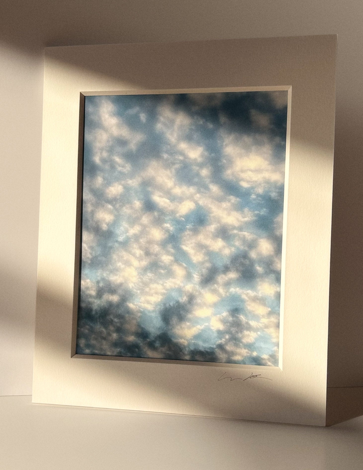 7:25:51 PM Limited Edition Cloud Art - Cloud Art Print - Puleun Blue