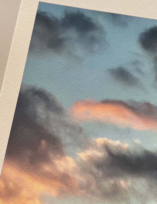 4:35:49 PM - Cloud Art Print - Puleun Blue