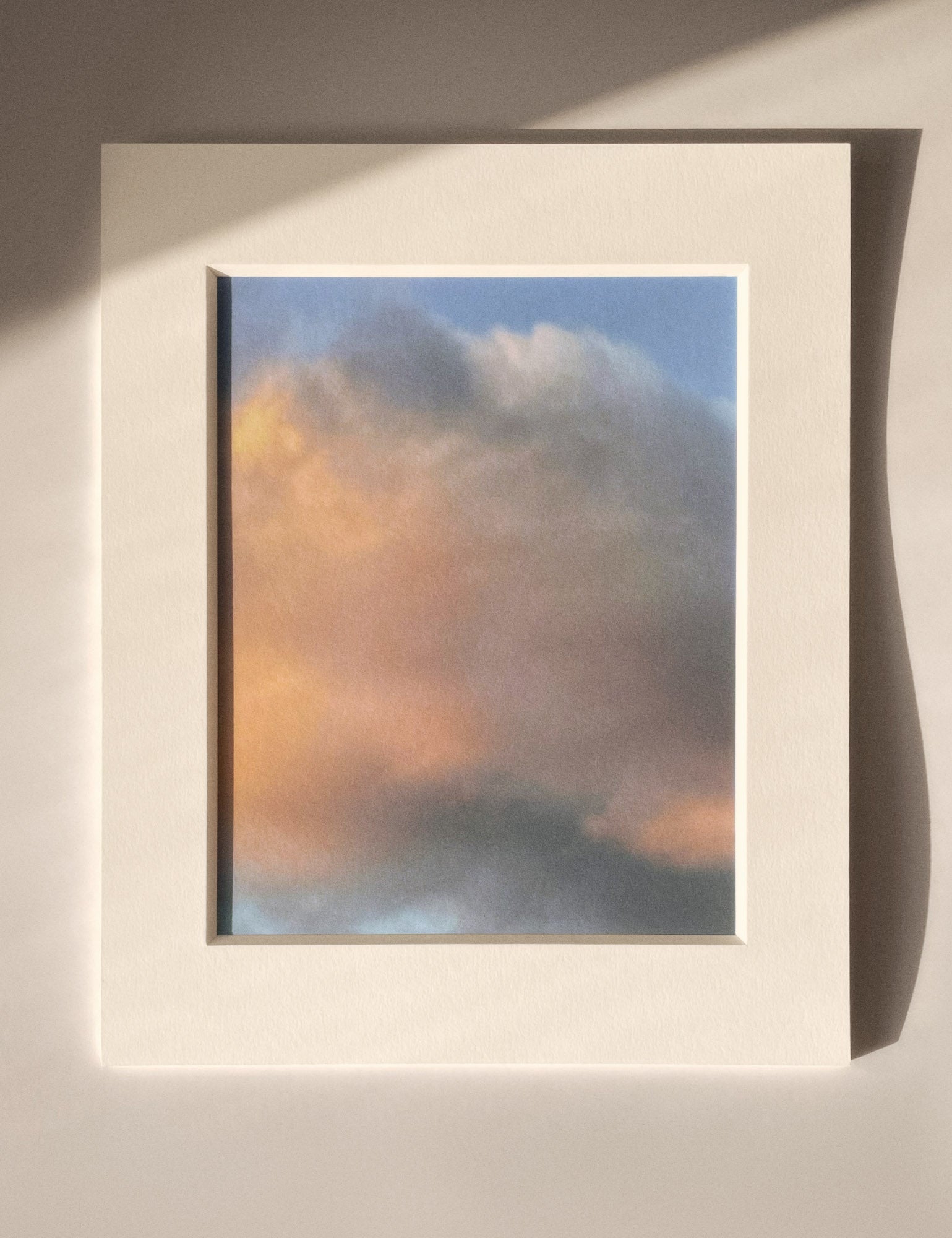 5:06:54 PM - Cloud Art Print - Puleun Blue