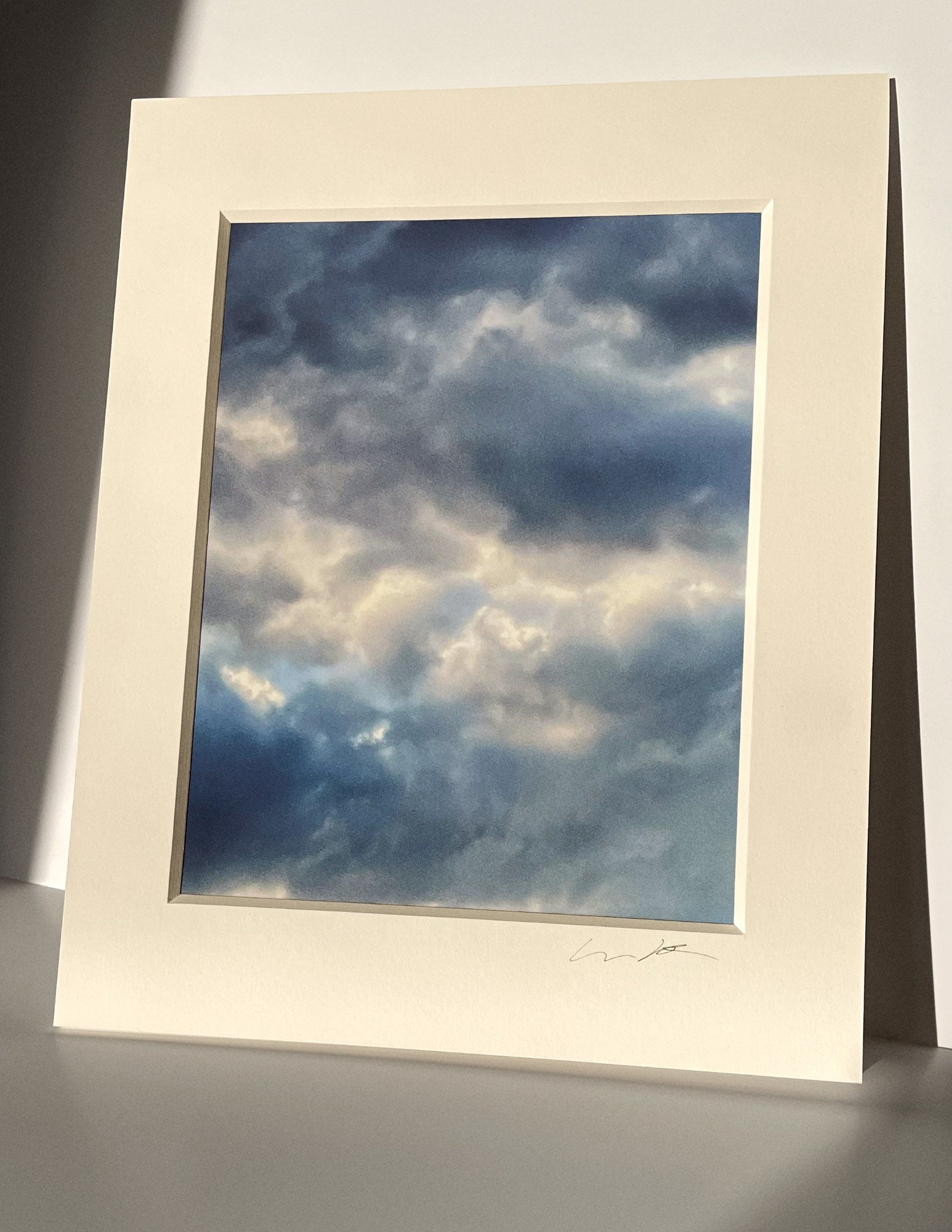 5:35:42 PM - Cloud Art Print - Puleun Blue