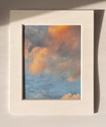 6:28:52 PM - Cloud Art Print - Puleun Blue