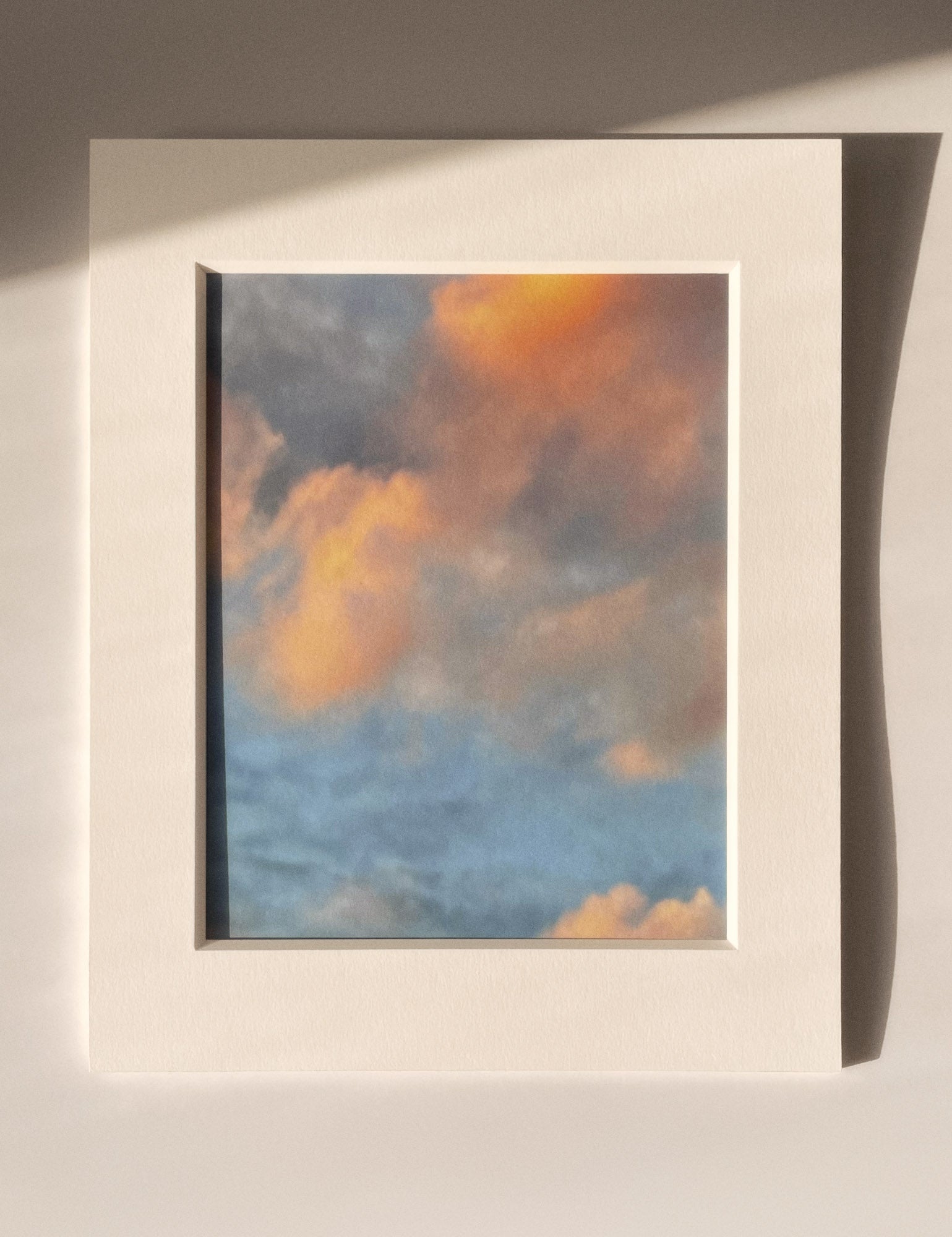 6:28:52 PM - Cloud Art Print - Puleun Blue