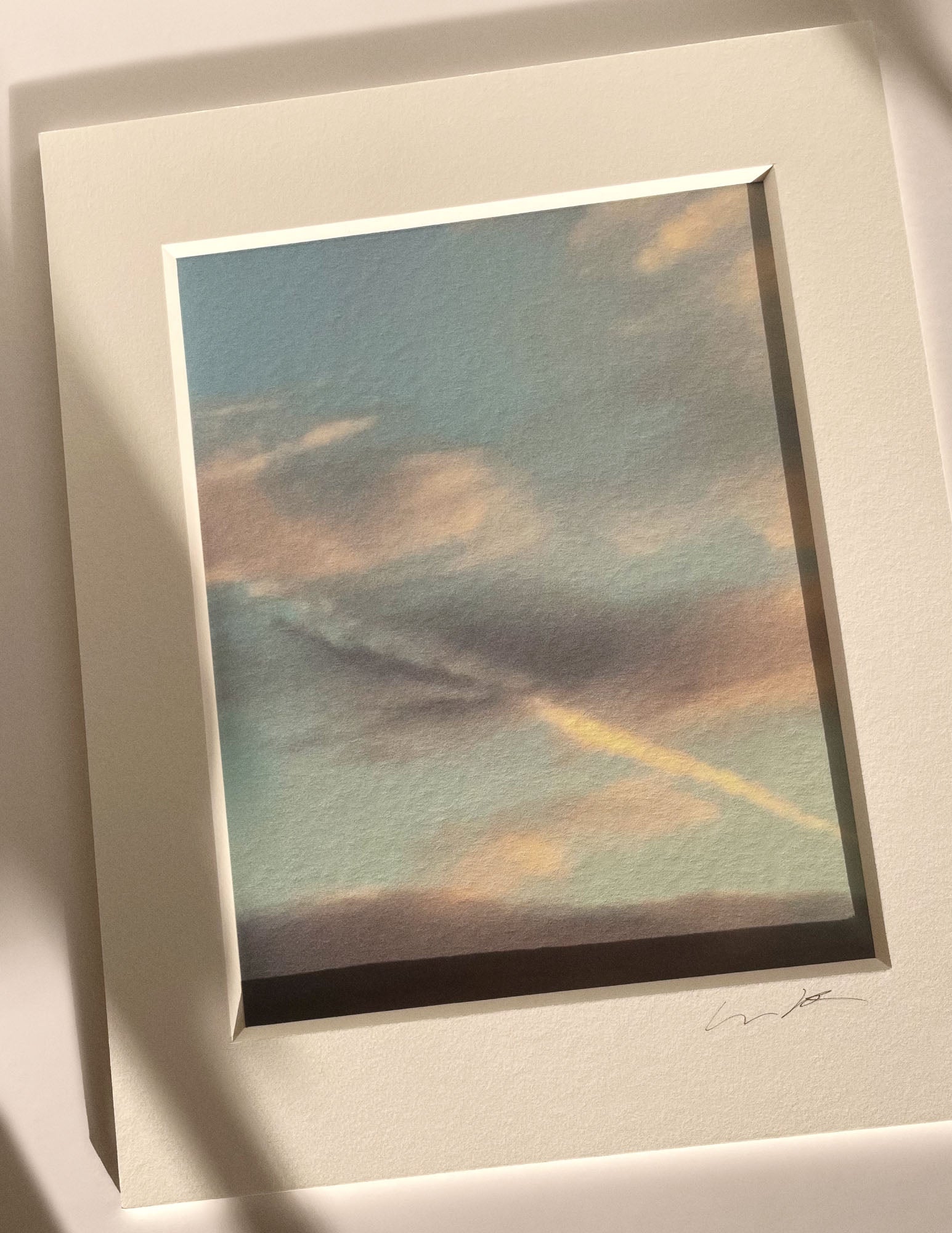 6:38:44 PM - Cloud Art Print - Puleun Blue