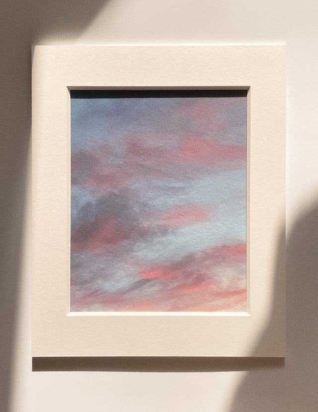 6:59:44 PM - Cloud Art Print - Puleun Blue