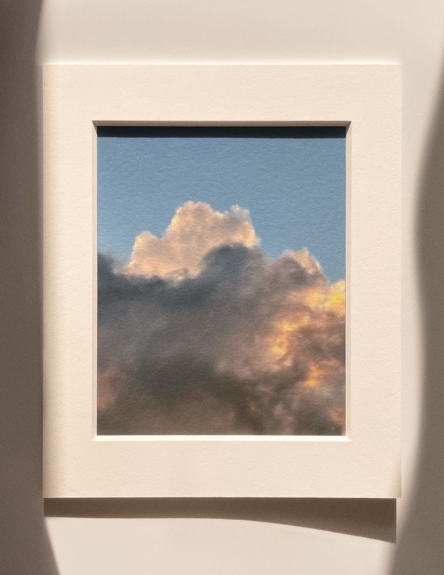 6:59:55 PM - Cloud Art Print - Puleun Blue