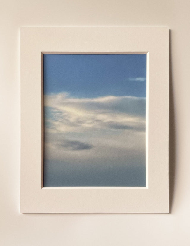 7:18:02 PM - Cloud Art Print - Puleun Blue