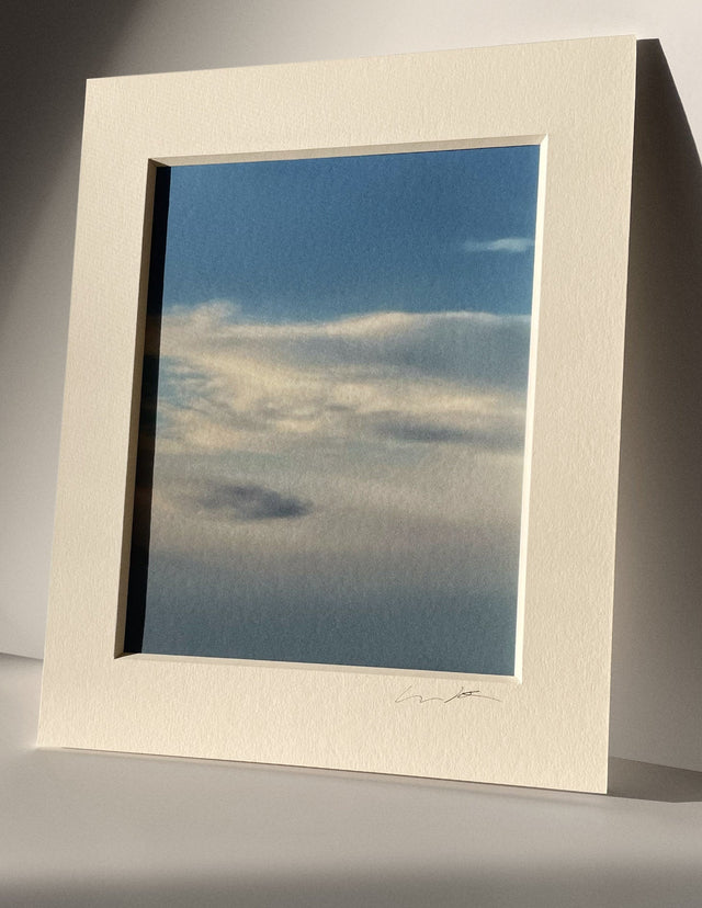 7:18:02 PM - Cloud Art Print - Puleun Blue