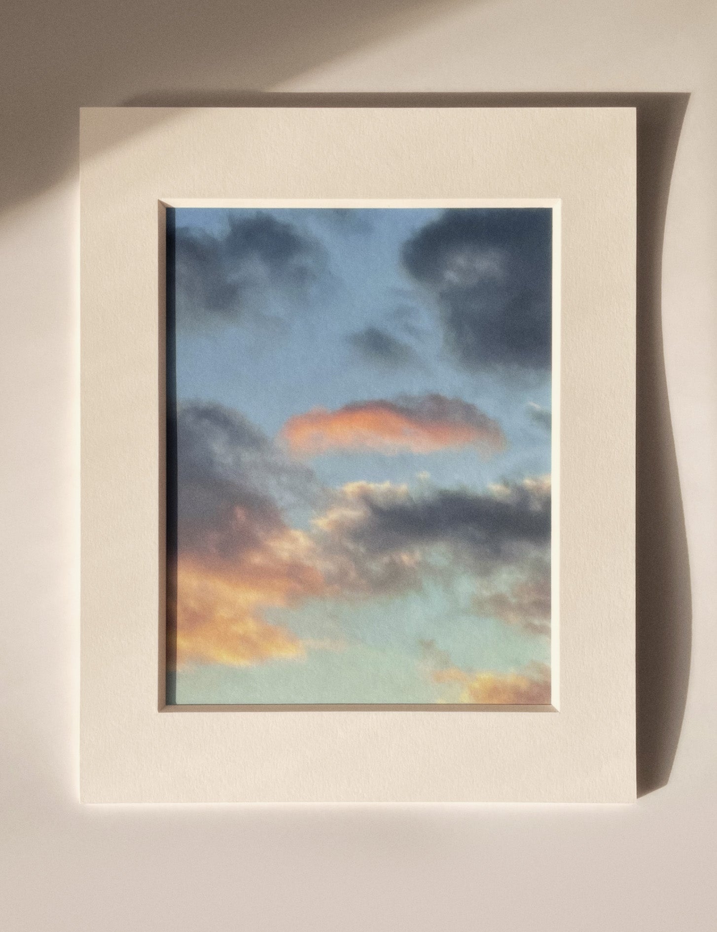 4:35:49 PM - Cloud Art Print - Puleun Blue