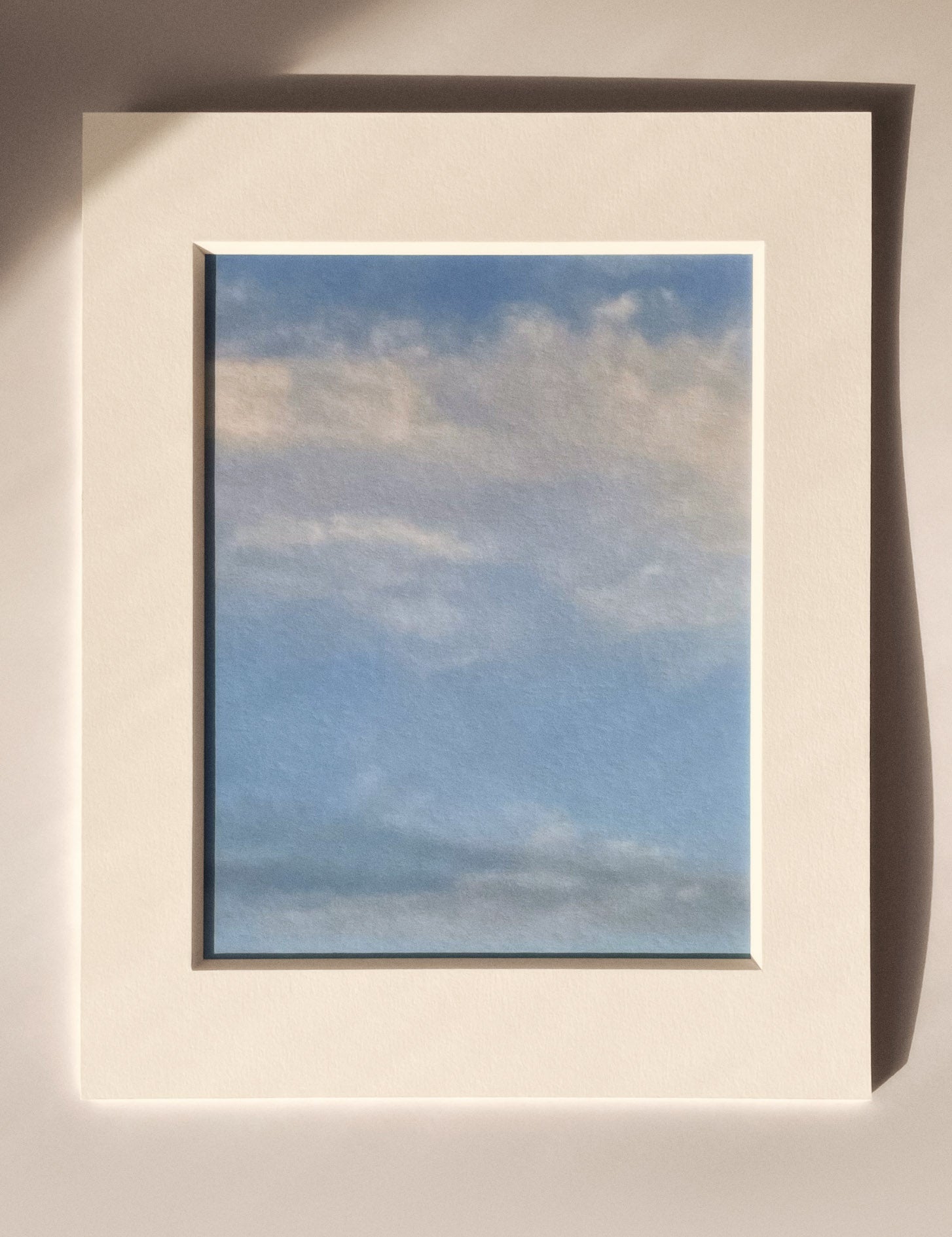 8:16:09 PM - Cloud Art Print - Puleun Blue