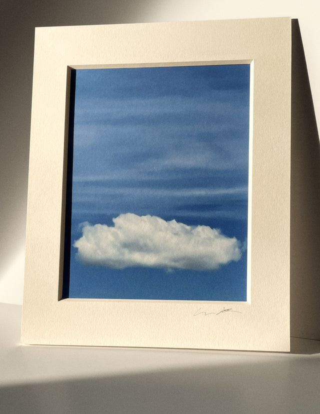 12:13:08 PM - Cloud Art Print - Puleun Blue