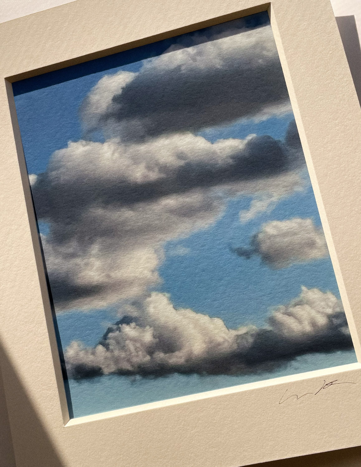 6:36:17 PM - Cloud Art Print - Puleun Blue