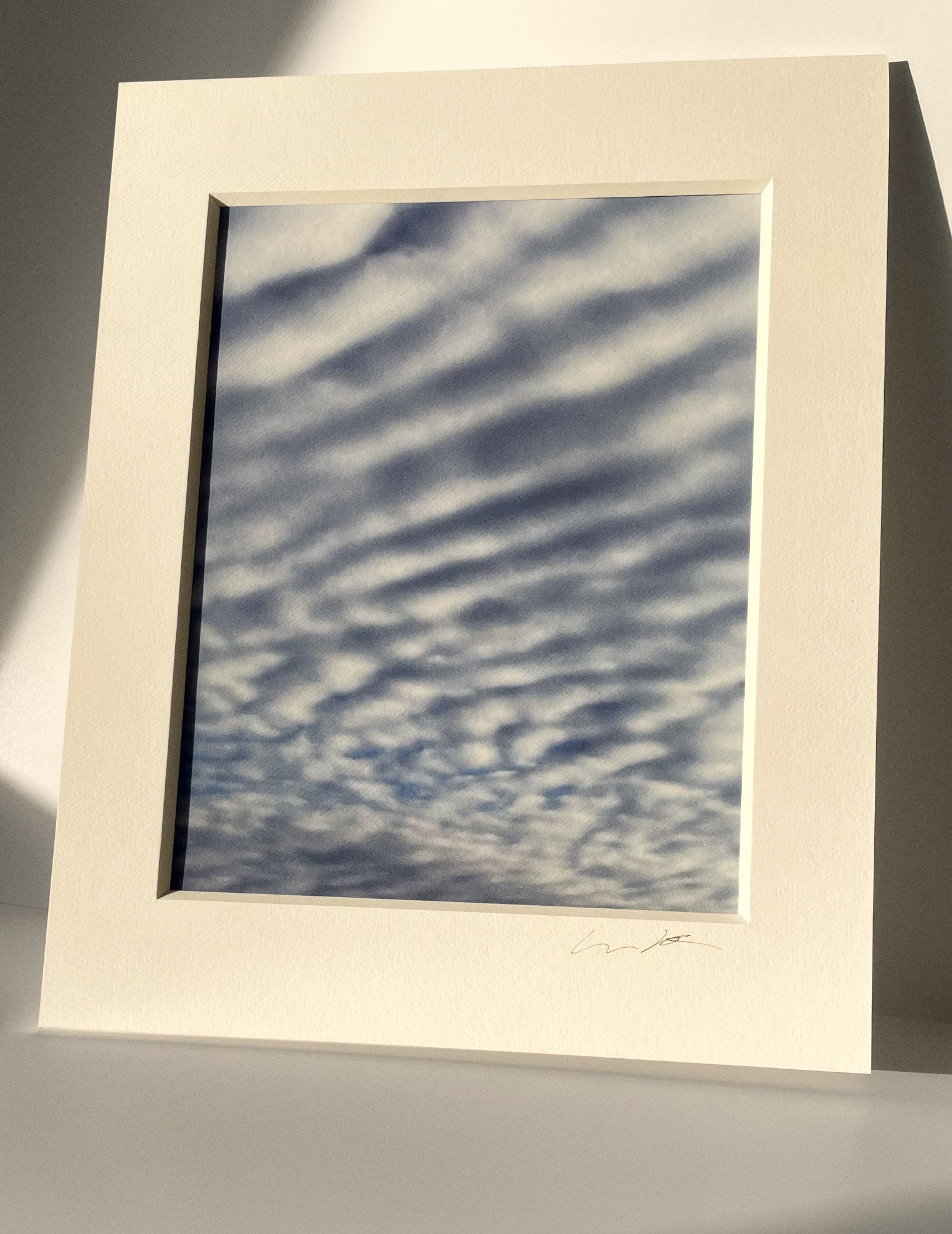 6:42:03 PM - Cloud Art Print - Puleun Blue
