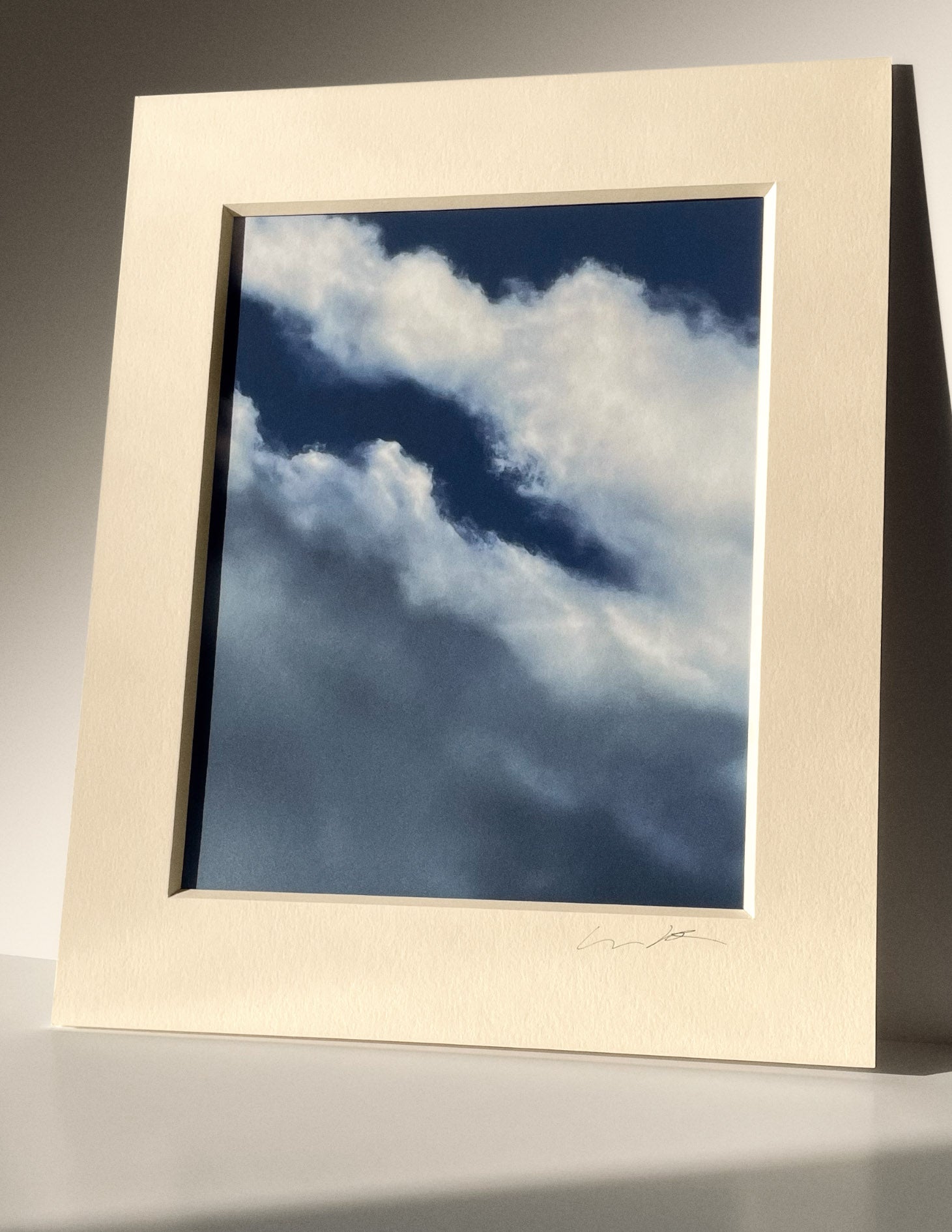3:30:56 PM - Cloud Art Print - Puleun Blue