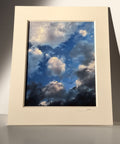 7:06:26 PM - Cloud Art Print - Puleun Blue